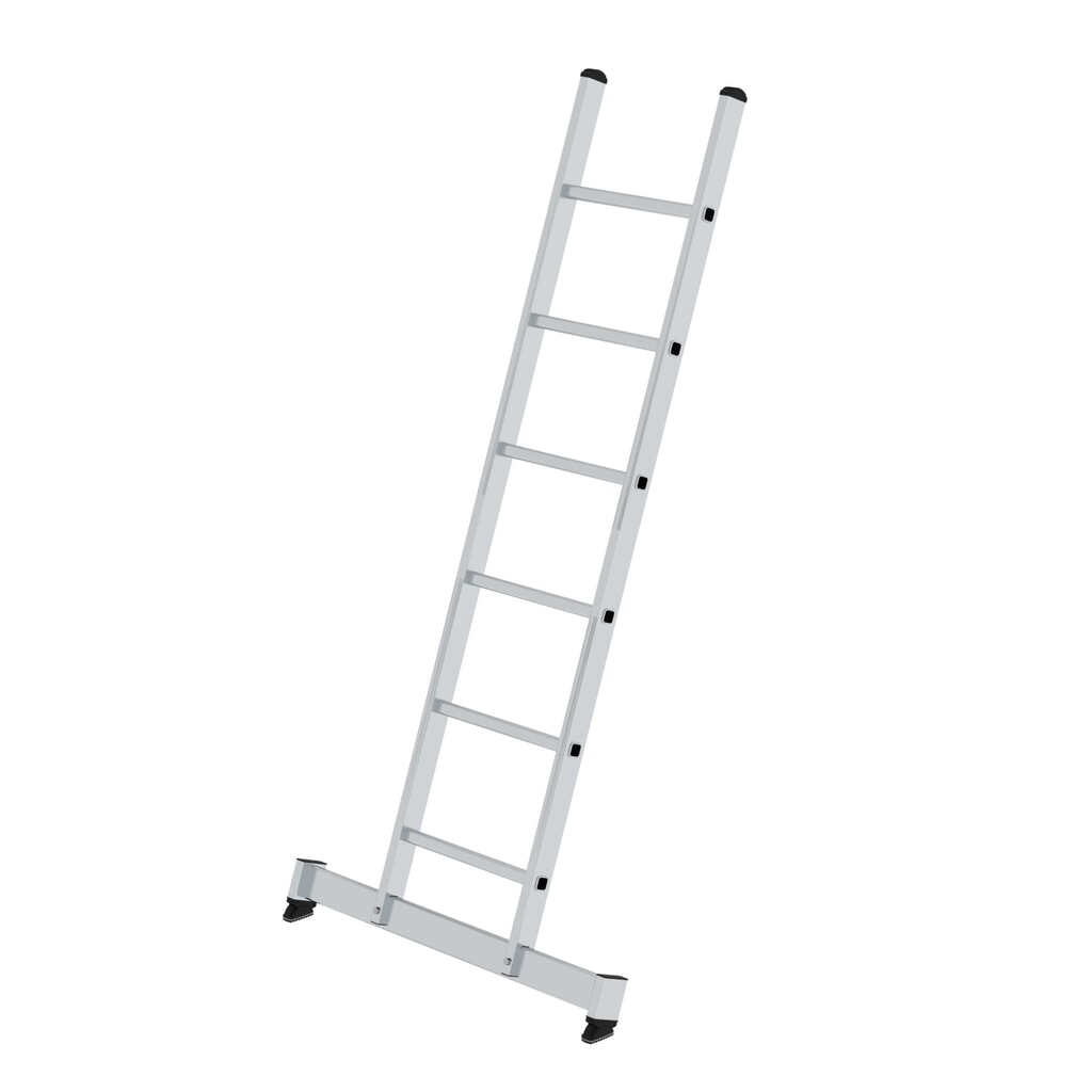 Munk Sprossen-Anlegeleiter mit nivello®-Traverse 6 Sprossen Produktabbildung: Munk Sprossen-Anlegeleiter mit nivello®-Traverse 6 Sprossen