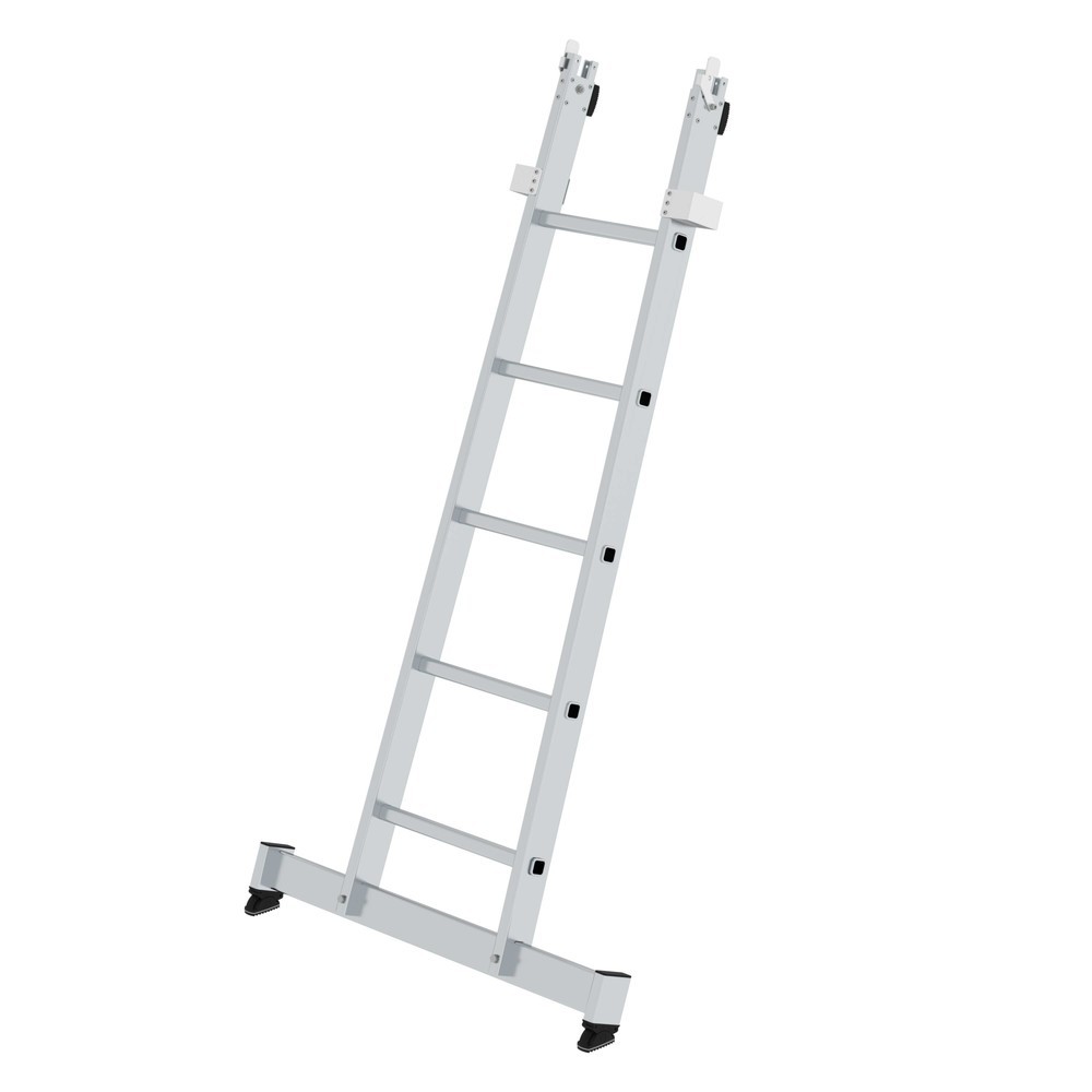 Produktabbildung: Munk Sprossen-Glasreinigerleiter Unterteil mit nivello®-Traverse 5 Sprossen