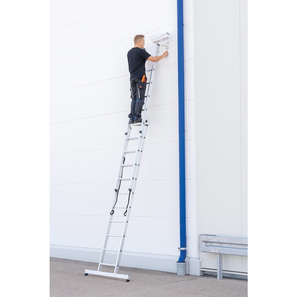 Produktabbildung Nr. 2: Munk Sprossen-Mehrzweckleiter 2-teilig mit nivello®-Traverse 2x8 Sprossen