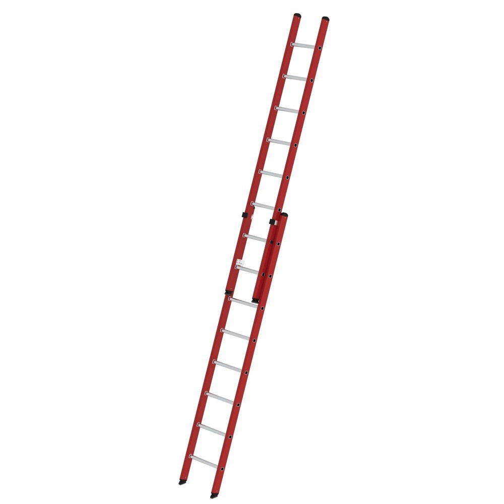 Produktabbildung: Munk Sprossen-Schiebeleiter 2-teilig GFK/Alu ohne Traverse 2x8 Sprossen