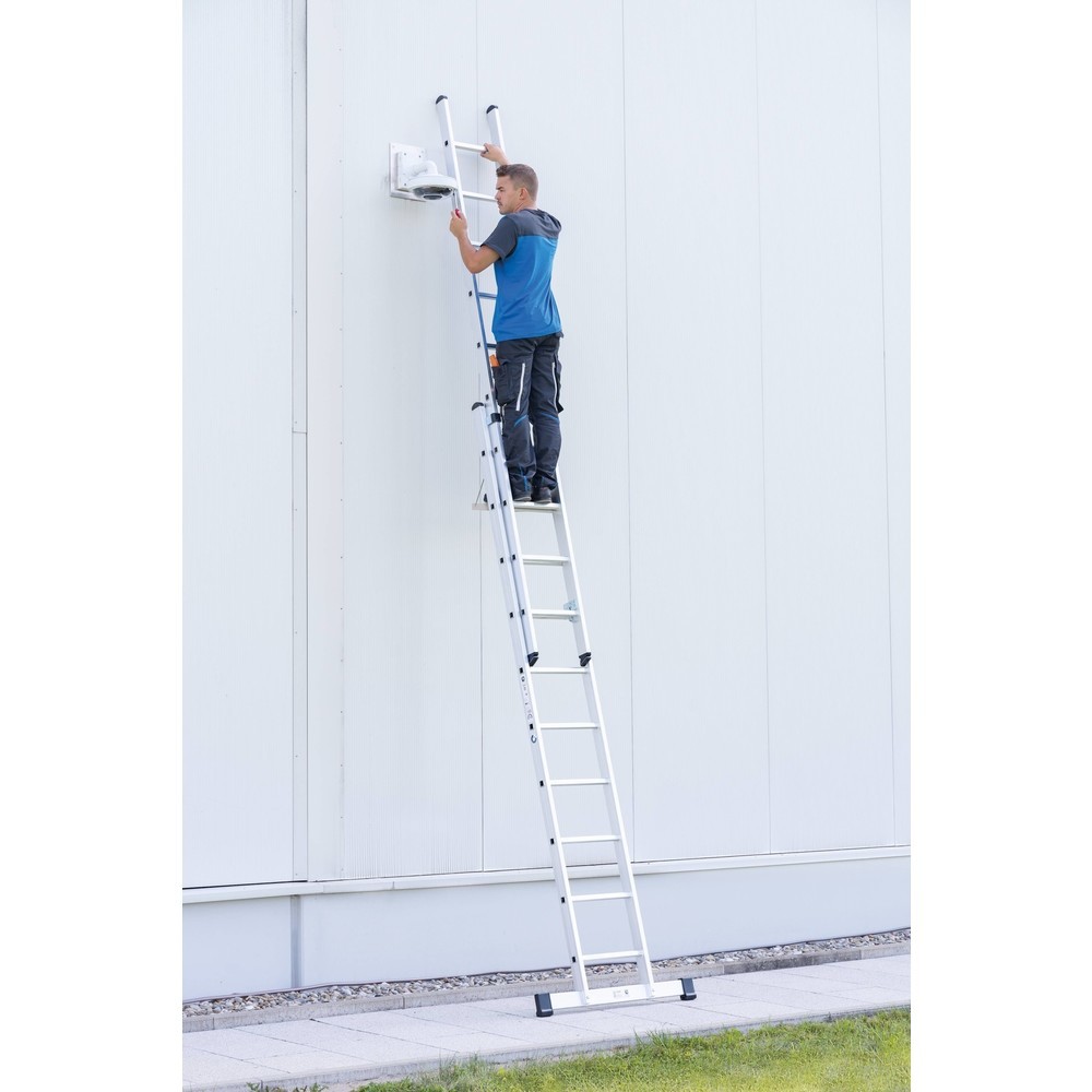 Produktabbildung Nr. 2: Munk Sprossen-Schiebeleiter 2-teilig mit Standard-Traverse 2x8 Sprossen
