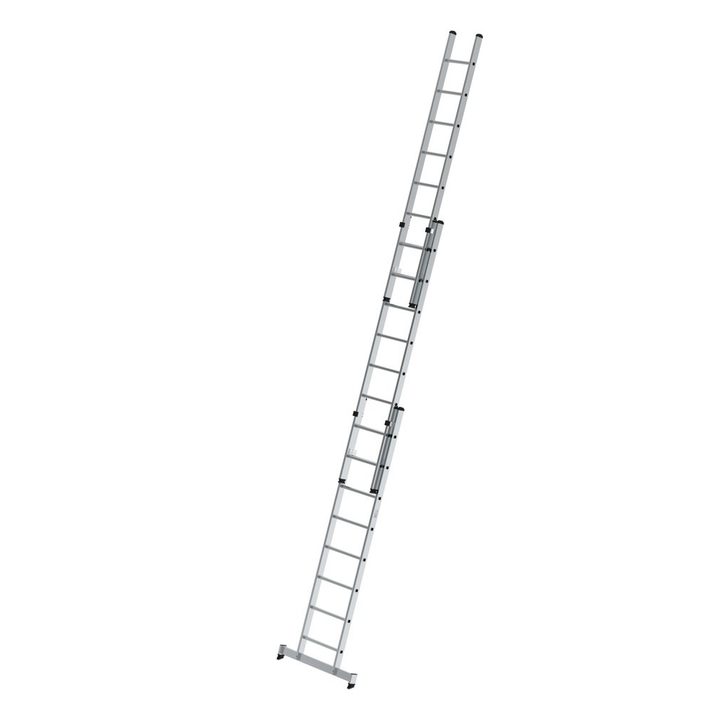 Produktabbildung: Munk Sprossen-Schiebeleiter 3-teilig mit nivello®-Traverse 3x8 Sprossen