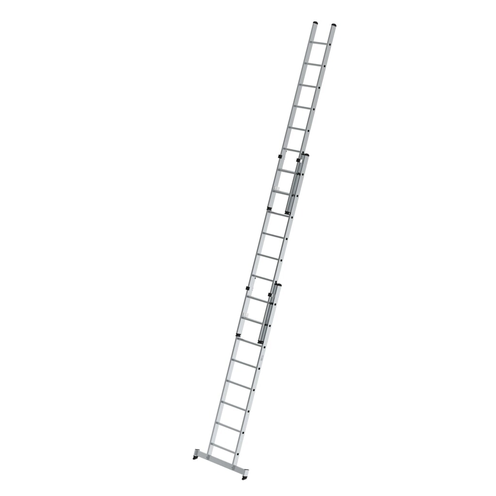 Munk Sprossen-Schiebeleiter 3-teilig mit nivello®-Traverse 3x8 Sprossen Produktabbildung Nr. 1: Munk Sprossen-Schiebeleiter 3-teilig mit nivello®-Traverse 3x8 Sprossen