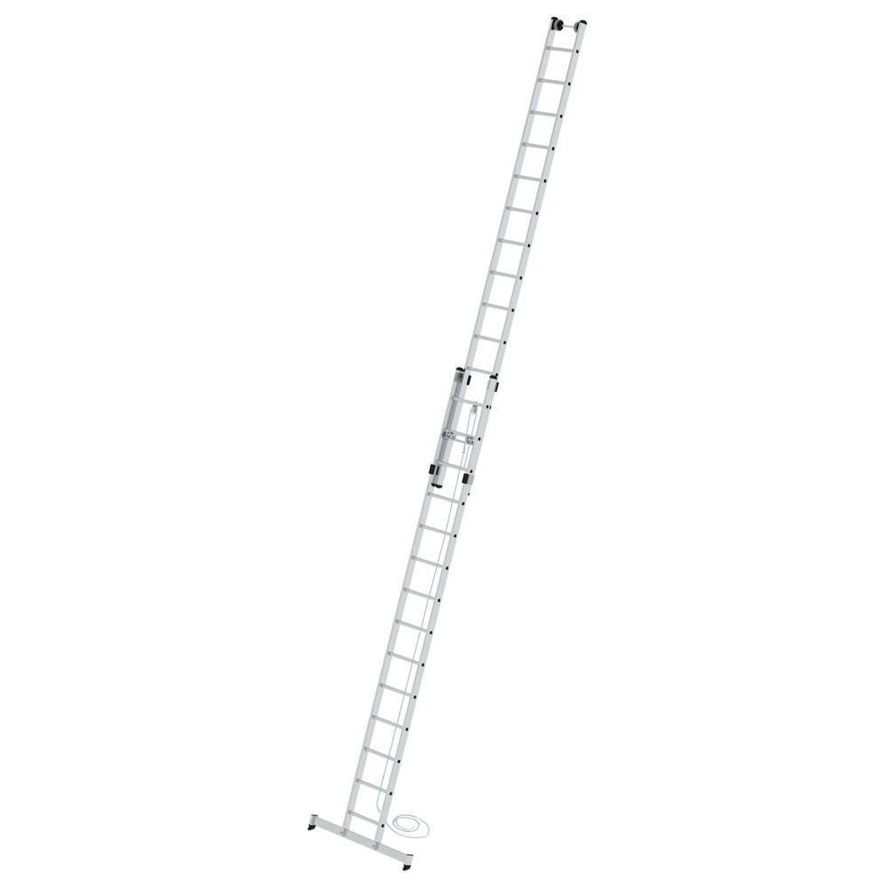 Produktabbildung: Munk Sprossen-Seilzugleiter 2-teilig mit nivello®-Traverse 2x14 Sprossen