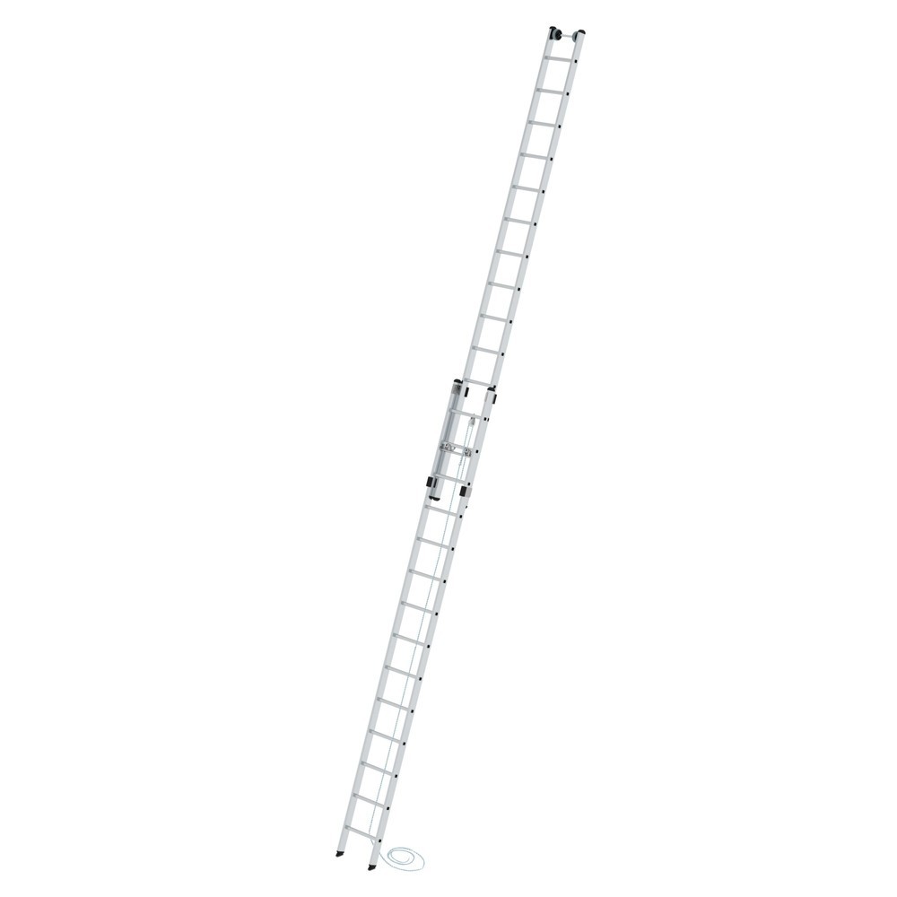Produktabbildung: Munk Sprossen-Seilzugleiter 2-teilig ohne Traverse 2x14 Sprossen