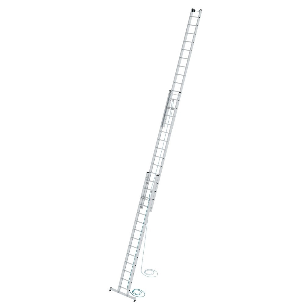 Produktabbildung: Munk Sprossen-Seilzugleiter 3-teilig mit nivello®-Traverse 3x14 Sprossen