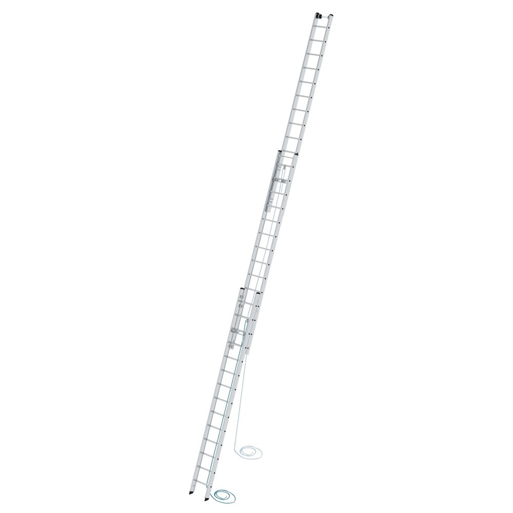 Produktabbildung: Munk Sprossen-Seilzugleiter 3-teilig ohne Traverse 3x14 Sprossen