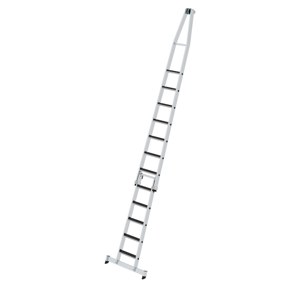 Produktabbildung: Munk Stufen-Glasreinigerleiter-Satz mit nivello®-Traverse und clip-step R13 2-teilig