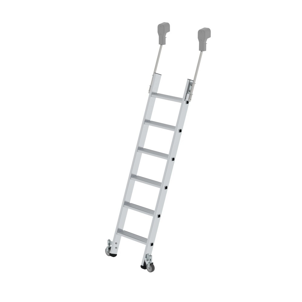 Produktabbildung: Munk Stufen-Regalleiter fahrbar 6 Stufen