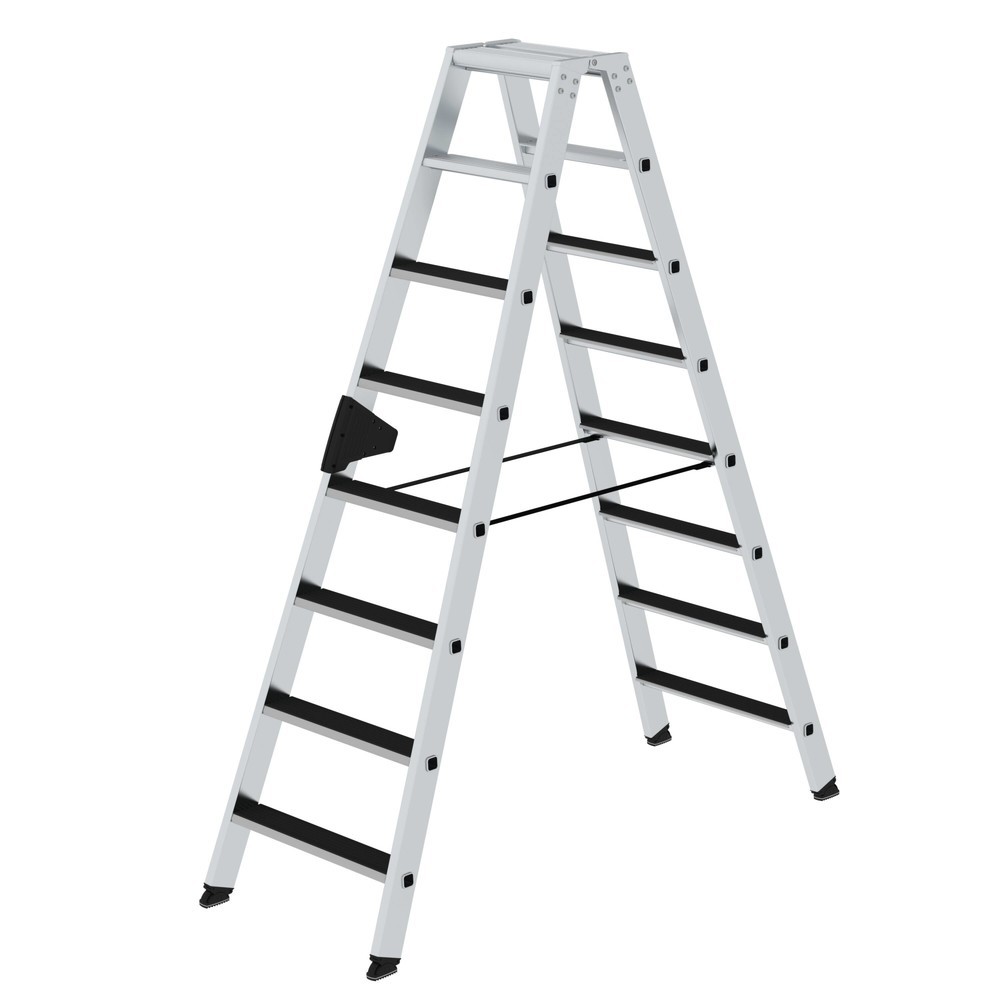 Produktabbildung Nr. 1: Munk Stufen-Stehleiter beidseitig begehbar mit clip-step 2x8 Stufen