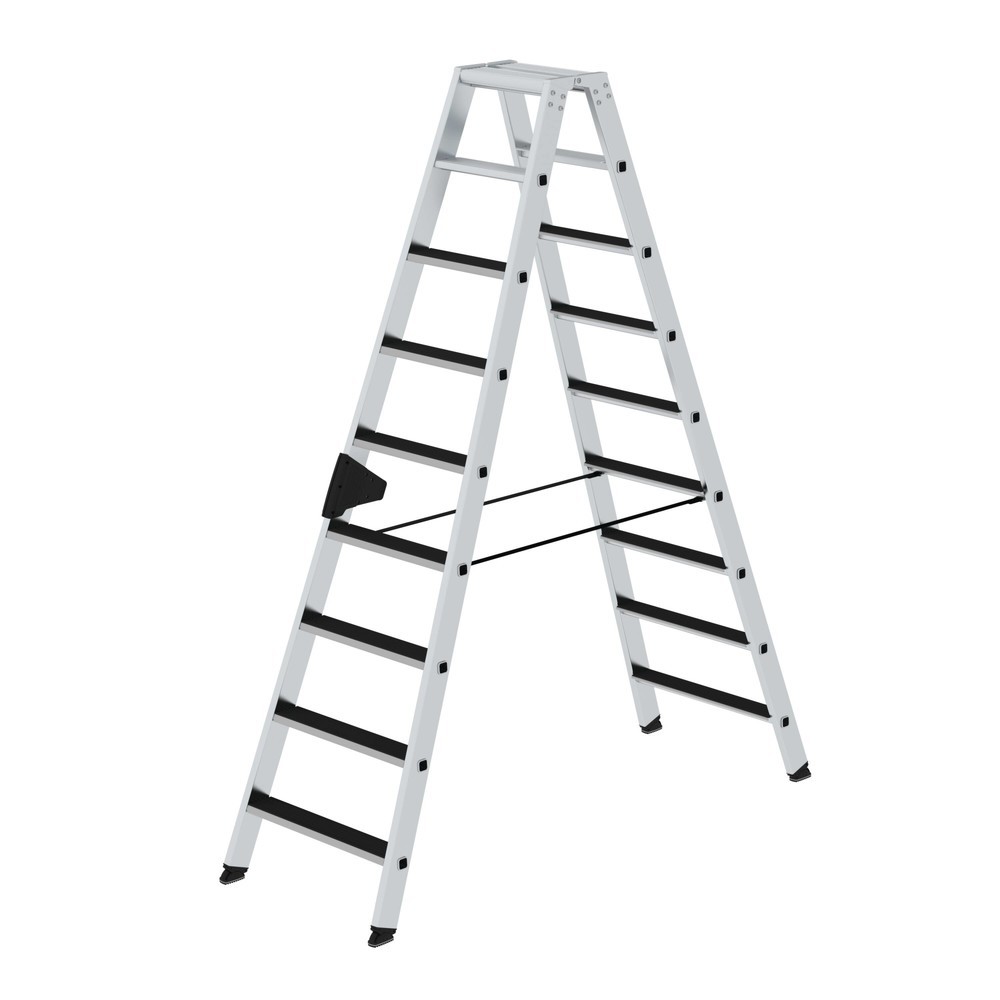 Produktabbildung: Munk Stufen-Stehleiter beidseitig begehbar mit clip-step 2x9 Stufen