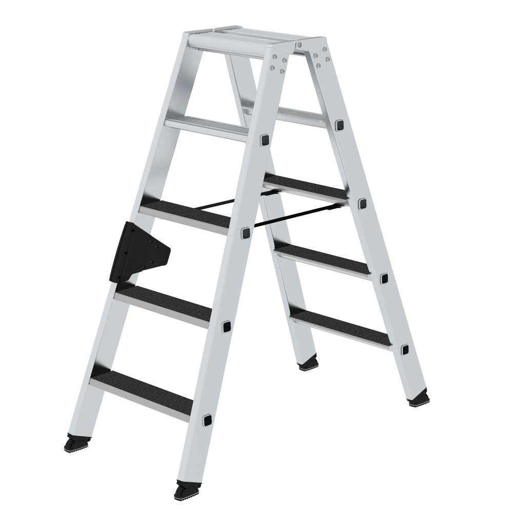 Produktabbildung Nr. 1: Munk Stufen-Stehleiter beidseitig begehbar mit clip-step R13 2x5 Stufen