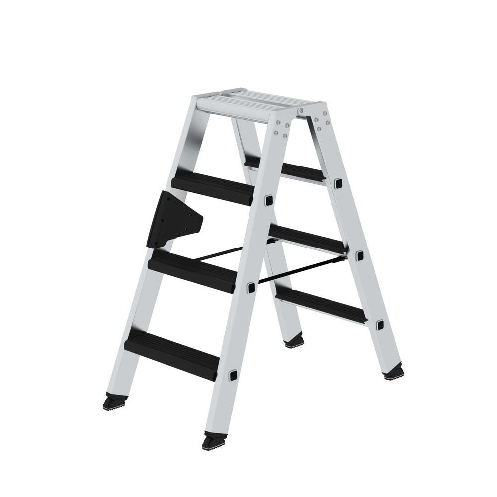 Produktabbildung Nr. 1: Munk Stufen-Stehleiter beidseitig begehbar mit clip-step relax 2x4 Stufen