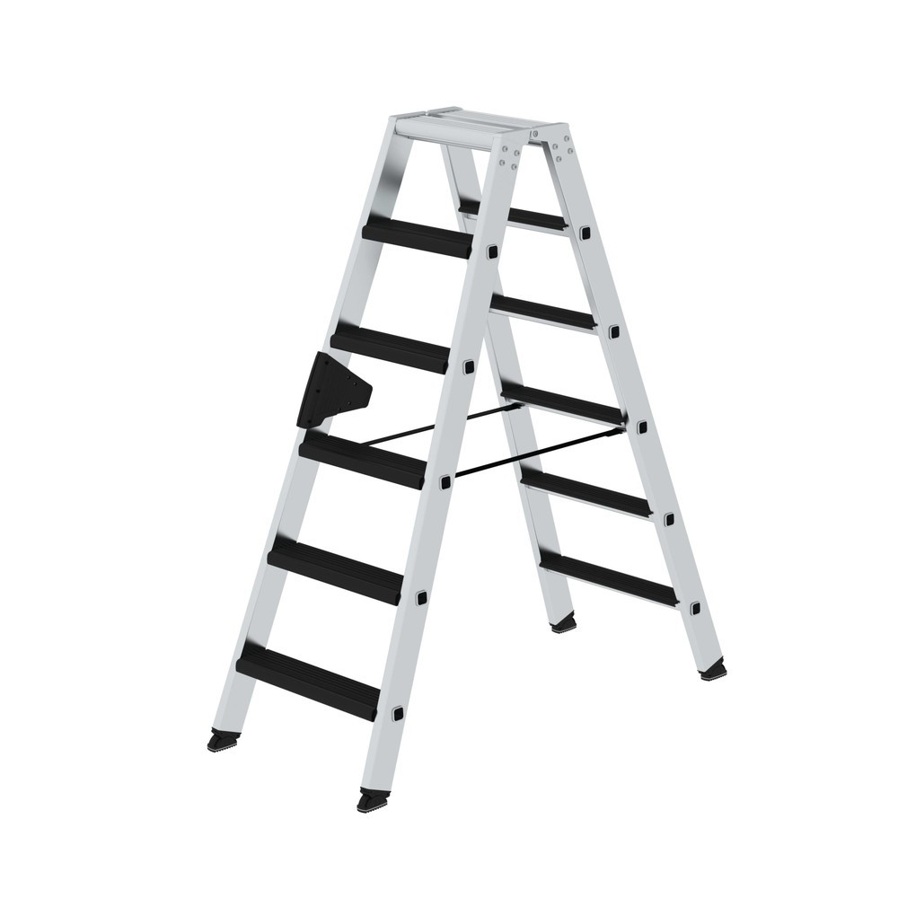 Produktabbildung Nr. 1: Munk Stufen-Stehleiter beidseitig begehbar mit clip-step relax 2x6 Stufen