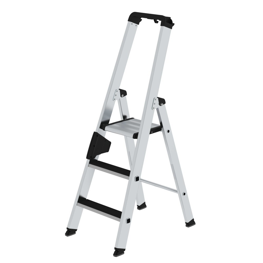 Produktabbildung Nr. 1: Munk Stufen-Stehleiter einseitig begehbar mit clip-step 3 Stufen