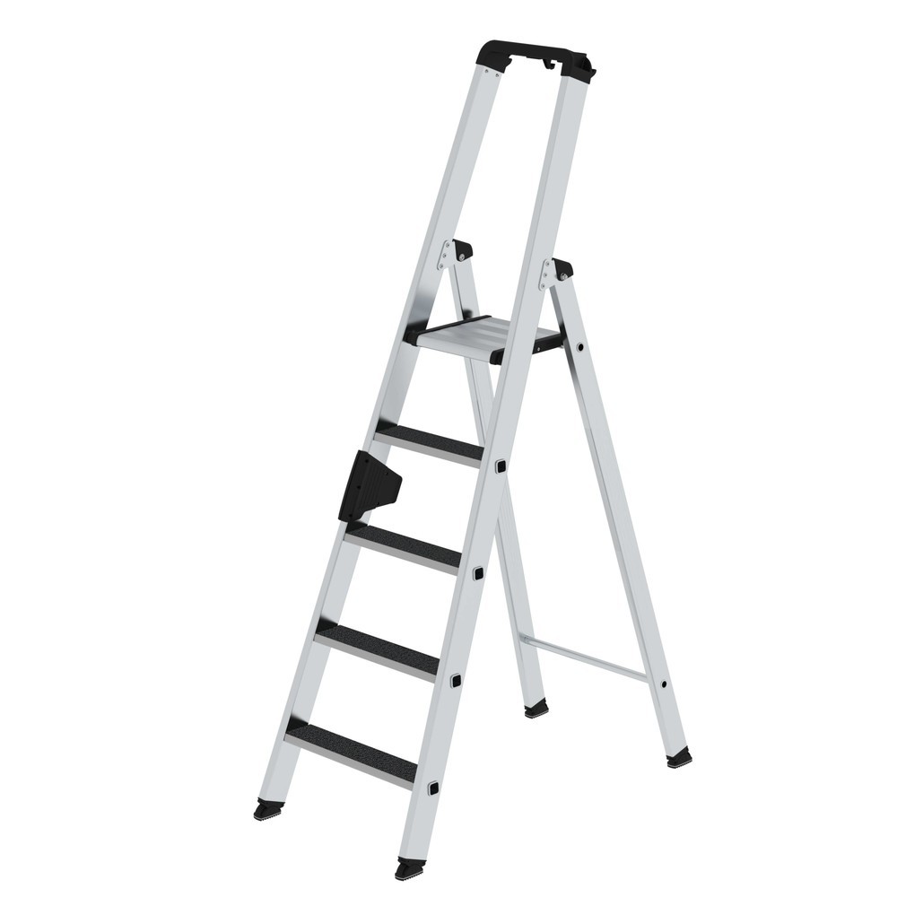 Produktabbildung Nr. 1: Munk Stufen-Stehleiter einseitig begehbar mit clip-step R13 5 Stufen