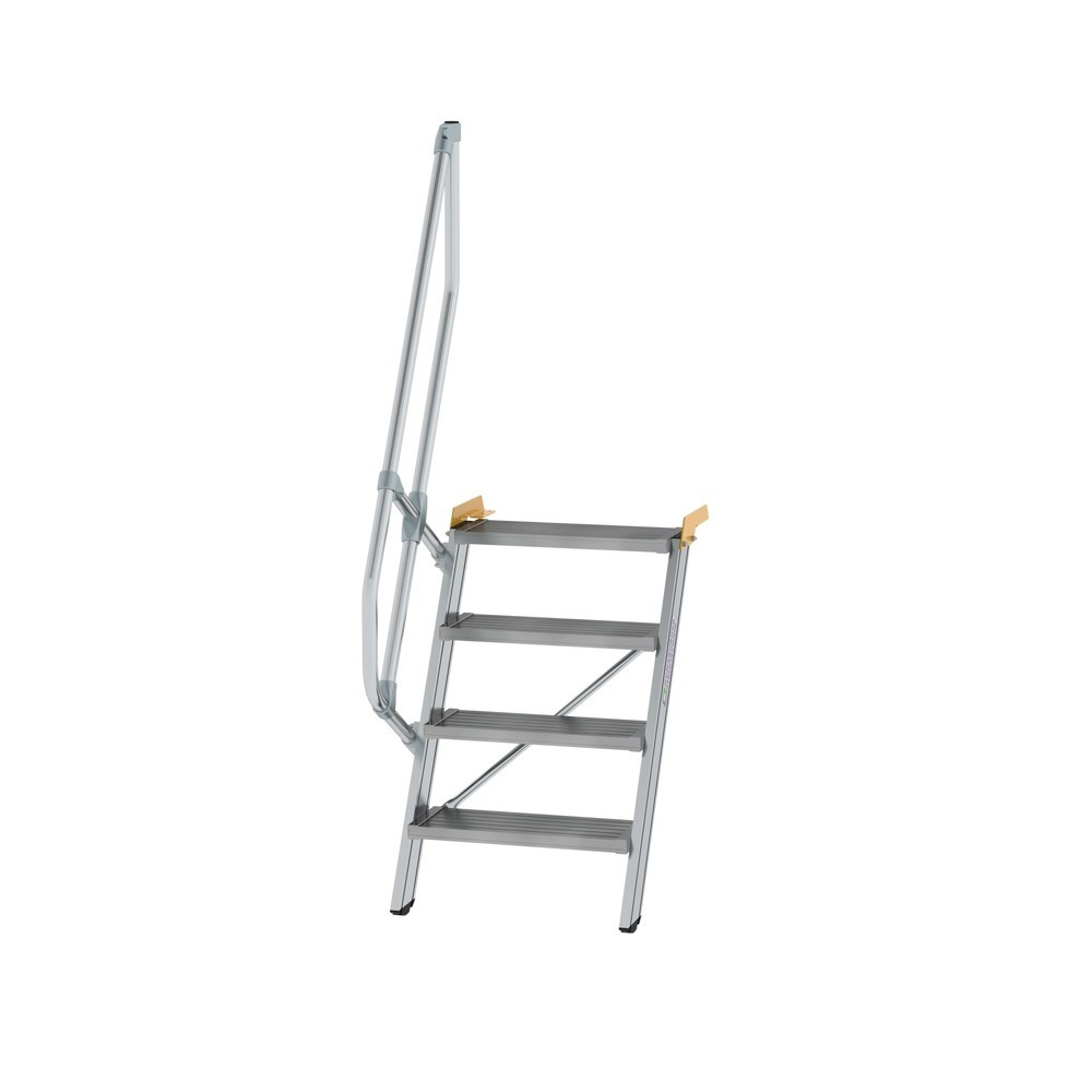 Produktabbildung: Munk Treppe 60° Stufenbreite 600 mm 4 Stufen Aluminium geriffelt