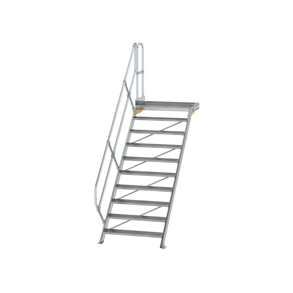 Munk Treppe mit Plattform 45° Stufenbreite 1000 mm
