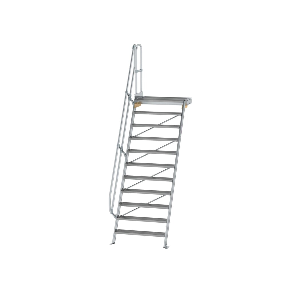Munk Treppe mit Plattform 60° Stufenbreite 1000 mm