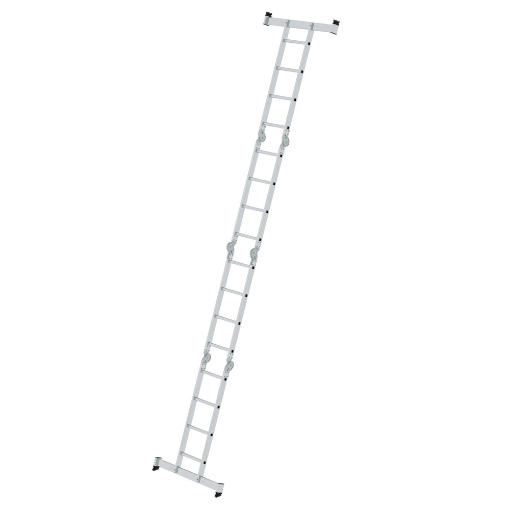 Produktabbildung Nr. 3: Vielzweckleiter 4-teilig mit nivello®-Traverse 4x4 Sprossen