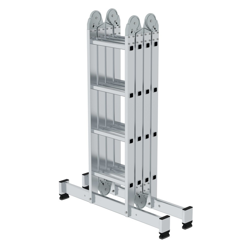 Produktabbildung Nr. 4: Vielzweckleiter 4-teilig mit nivello®-Traverse 4x4 Sprossen