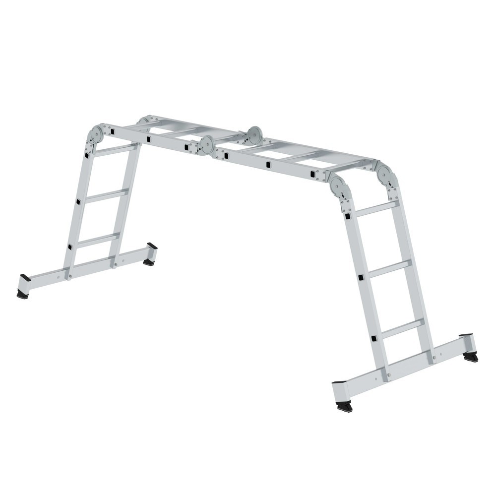 Produktabbildung Nr. 5: Vielzweckleiter 4-teilig mit nivello®-Traverse 4x3 Sprossen