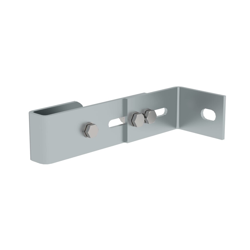 Munk Wandhalter, verstellbar 165-205mm, Stahl-verzinkt Produktabbildung: Munk Wandhalter, verstellbar 165-205mm, Stahl-verzinkt
