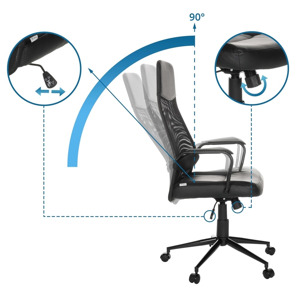 Produktabbildung Nr. 2: MyBuero Chefsessel MARCOZ, Wippmechanik, Tragkraft 120 kg, schwarz