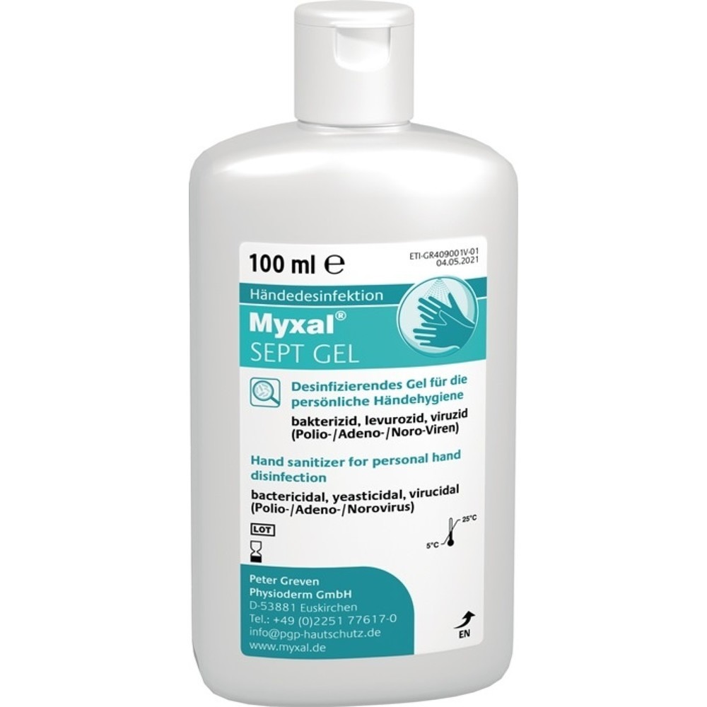 Produktabbildung: MYXAL Handdesinfektionsgel MYXAL® SEPT GEL, 100 ml