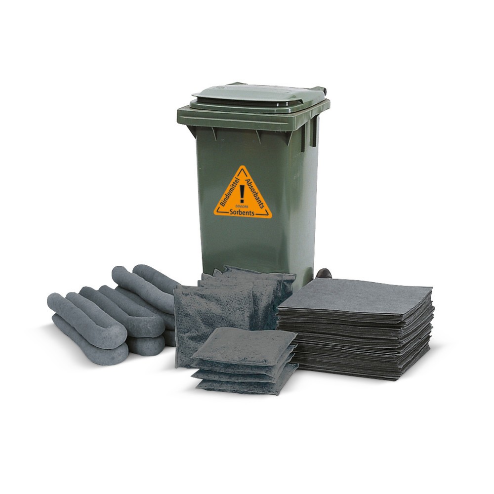Produktabbildung: Nachfüll-Set für Notfall-Set in Rolltonne, Universal, Aufnahmekapazität 147 l
