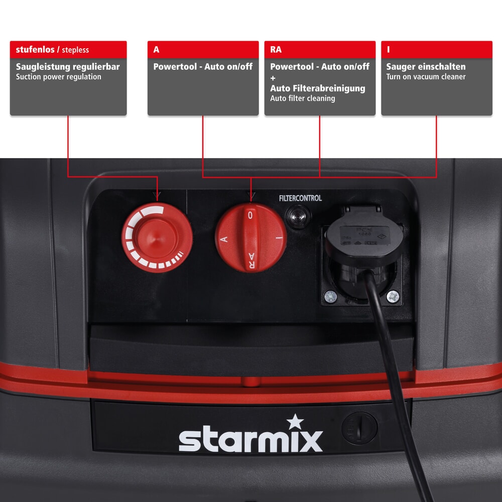Produktabbildung Nr. 4: starmix Nass-/Trockensauger Compact, Staubklasse L, 1.600 W