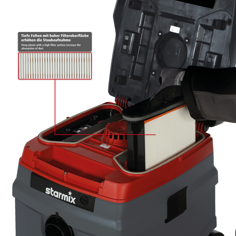 Produktabbildung Nr. 7: starmix Nass-/Trockensauger Compact, Staubklasse L, 1.600 W