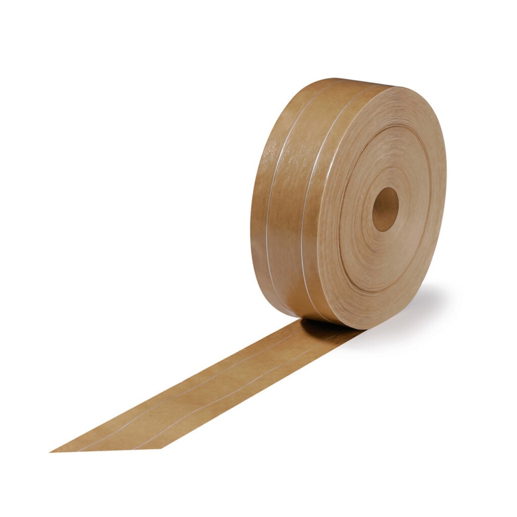Produktabbildung: Nassklebeband, 2 Längsfäden, Breite 60 mm x Länge 200 m