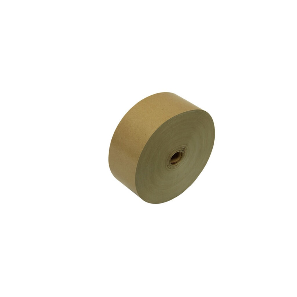 Nassklebeband, 60mm breitx200lfm, 70g/qm, braun, unverstärkt, Pflanzenleimkleber Produktabbildung: Nassklebeband, 60mm breitx200lfm, 70g/qm, braun, unverstärkt, Pflanzenleimkleber
