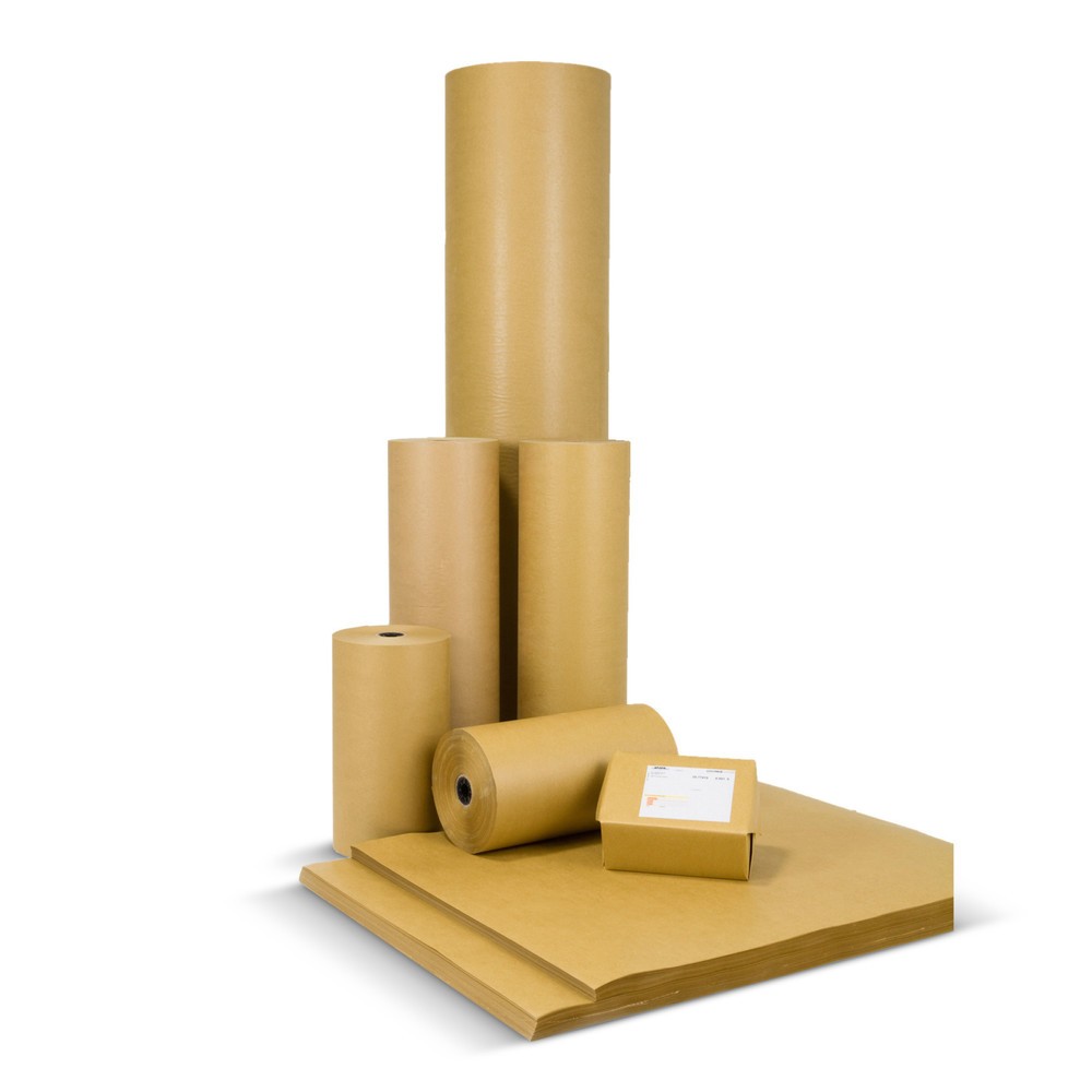 Produktabbildung: Natronkraftpapier, glatt, Breite 500 mm, 70 g/m², 2 Rollen/VE