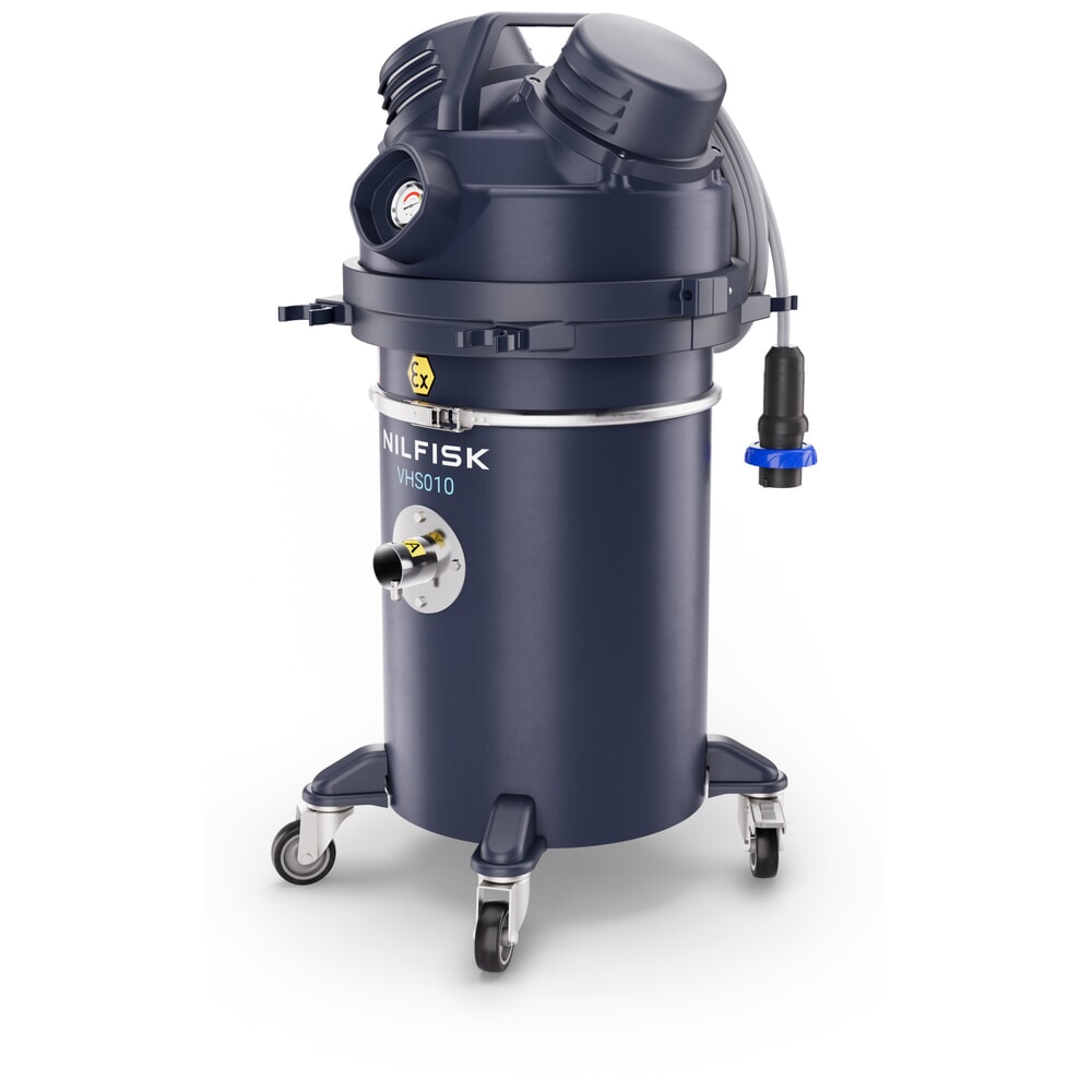 Produktabbildung: Nilfisk® Sicherheitssauger VHS010 für brennbaren & gefährlichen Staub in der Zone Z22 HC Z22 EXA