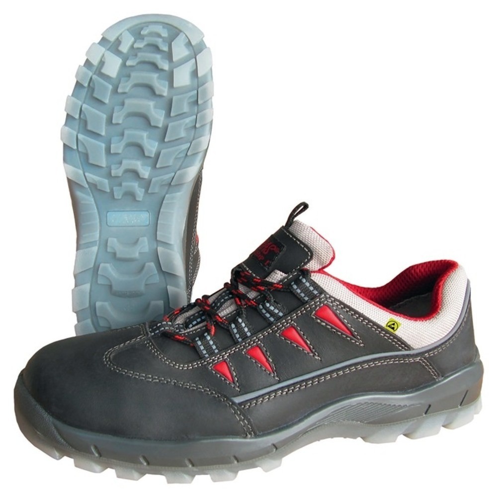 Produktabbildung: NITRAS® Sicherheitsschuh SPORT STEP, Größe 43 schwarz, S3 SRC ESD EN ISO 20345, EN 61340-4-3