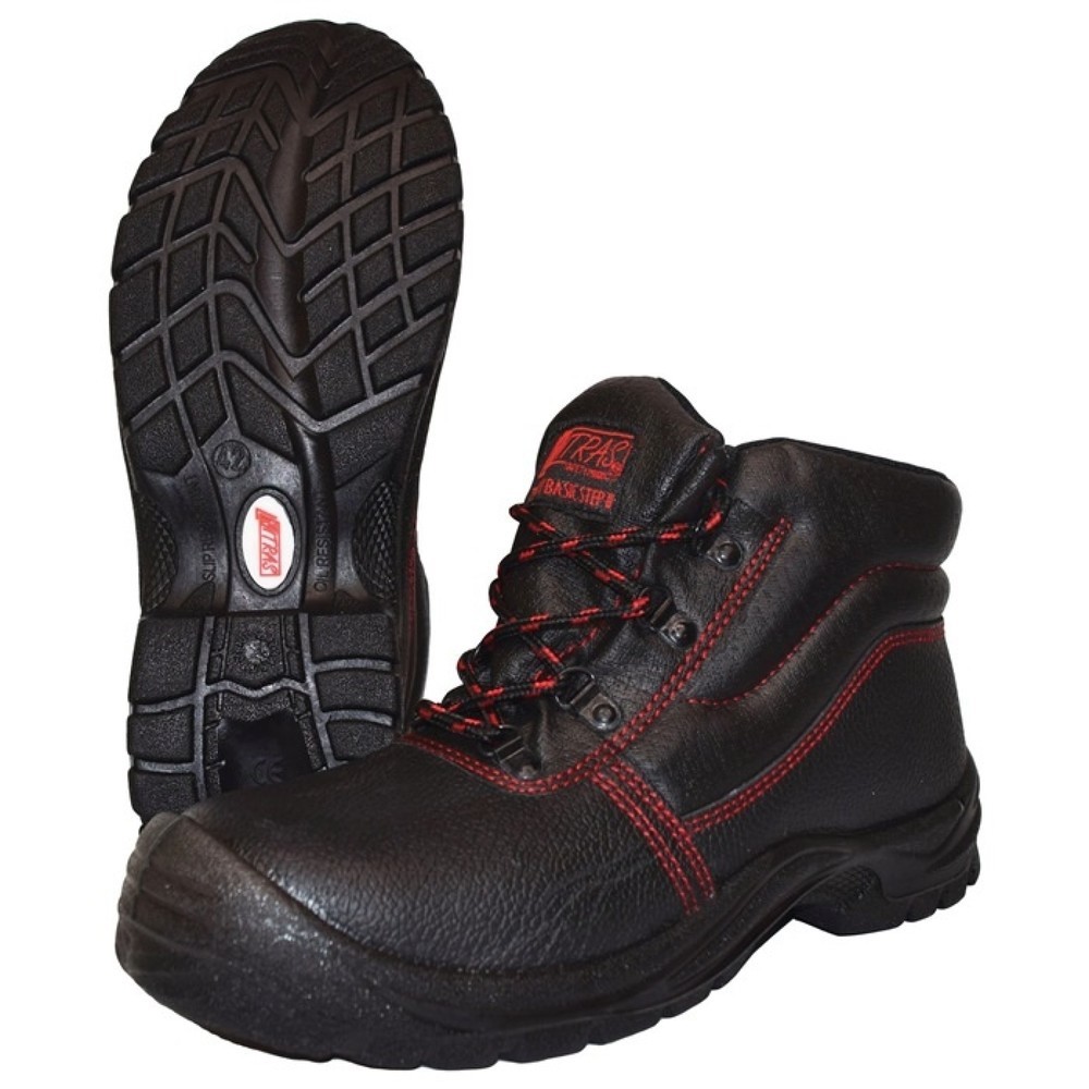 Produktabbildung Nr. 2: NITRAS® Sicherheitsstiefel Basic STEP MID, S3 SRC EN ISO 20345, Größe 43 schwarz, Volleder