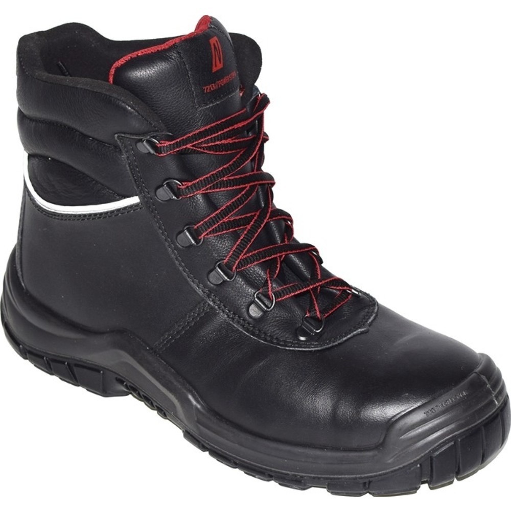 Produktabbildung: NITRAS Sicherheitsstiefel POWER STEP MID+, S3 HRO SRC EN ISO 20345, Größe 45 schwarz, Volleder