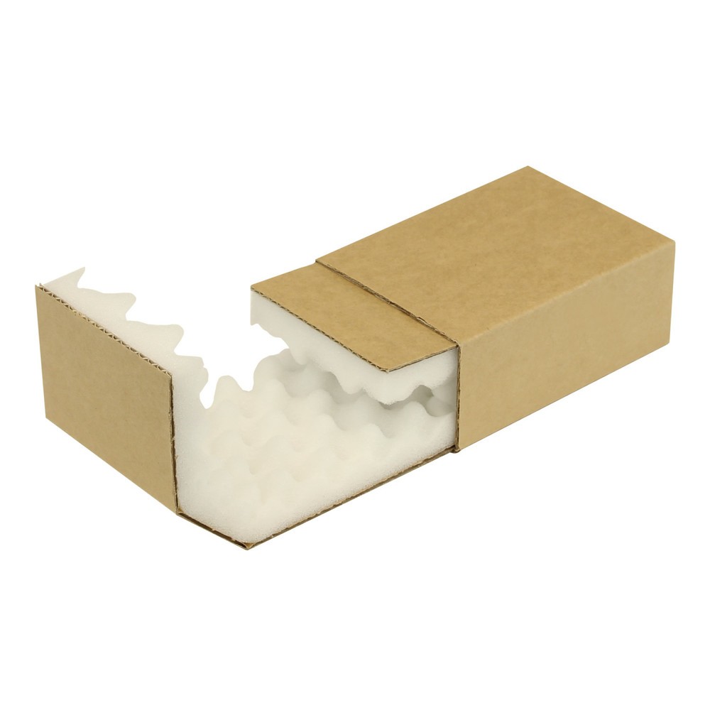 Produktabbildung: Noppenschaumverpackung, 139 x 98 x 52 mm, , braun, 1 VE = 150 Stk