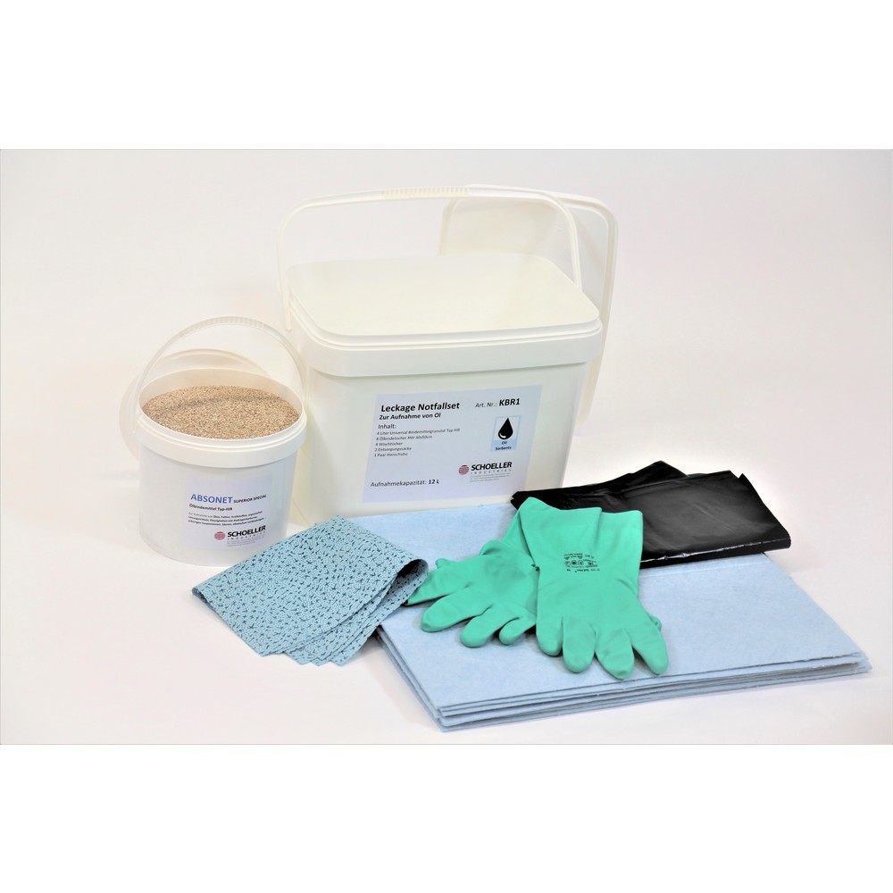 Produktabbildung Nr. 2: Notfall-Box für Leckagen, Öl, Aufnahmekapazität 12 l, blau