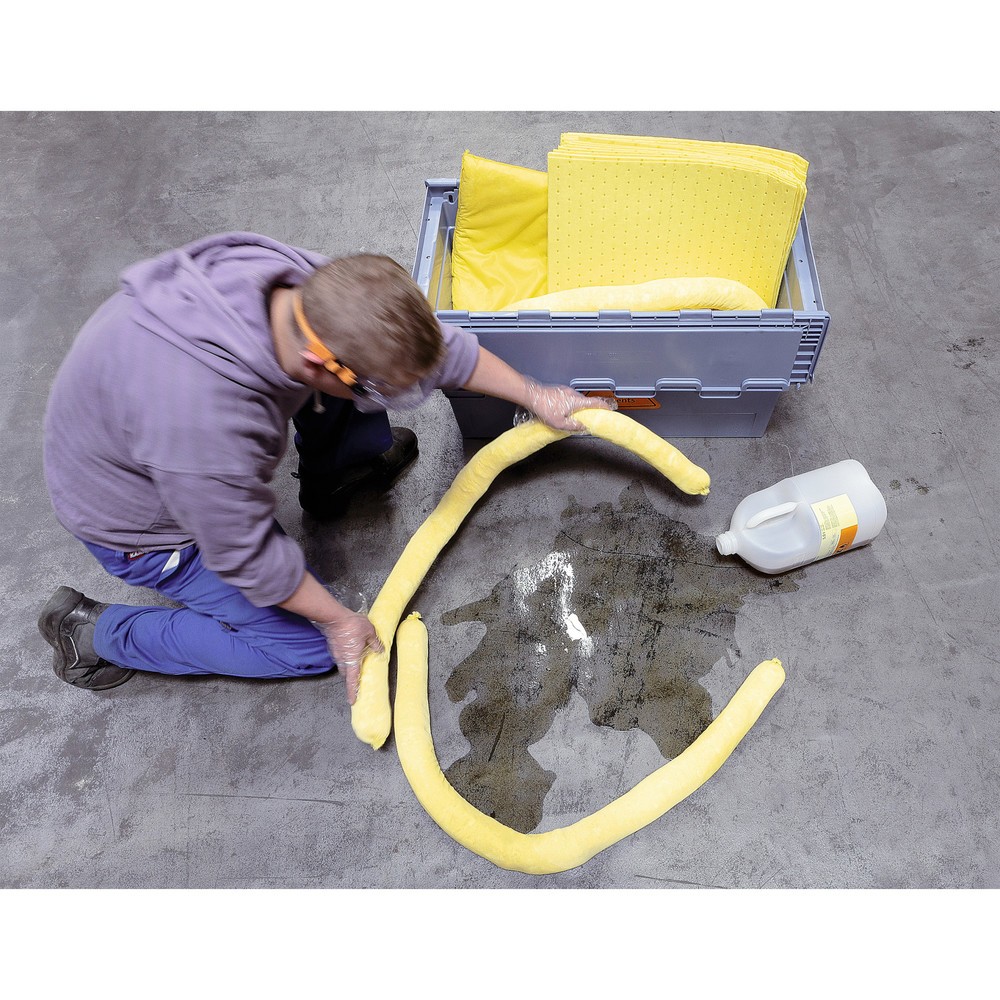 Produktabbildung: Notfall-Set in Transportbox, Chemikalien, Aufnahmekapazität 85 l
