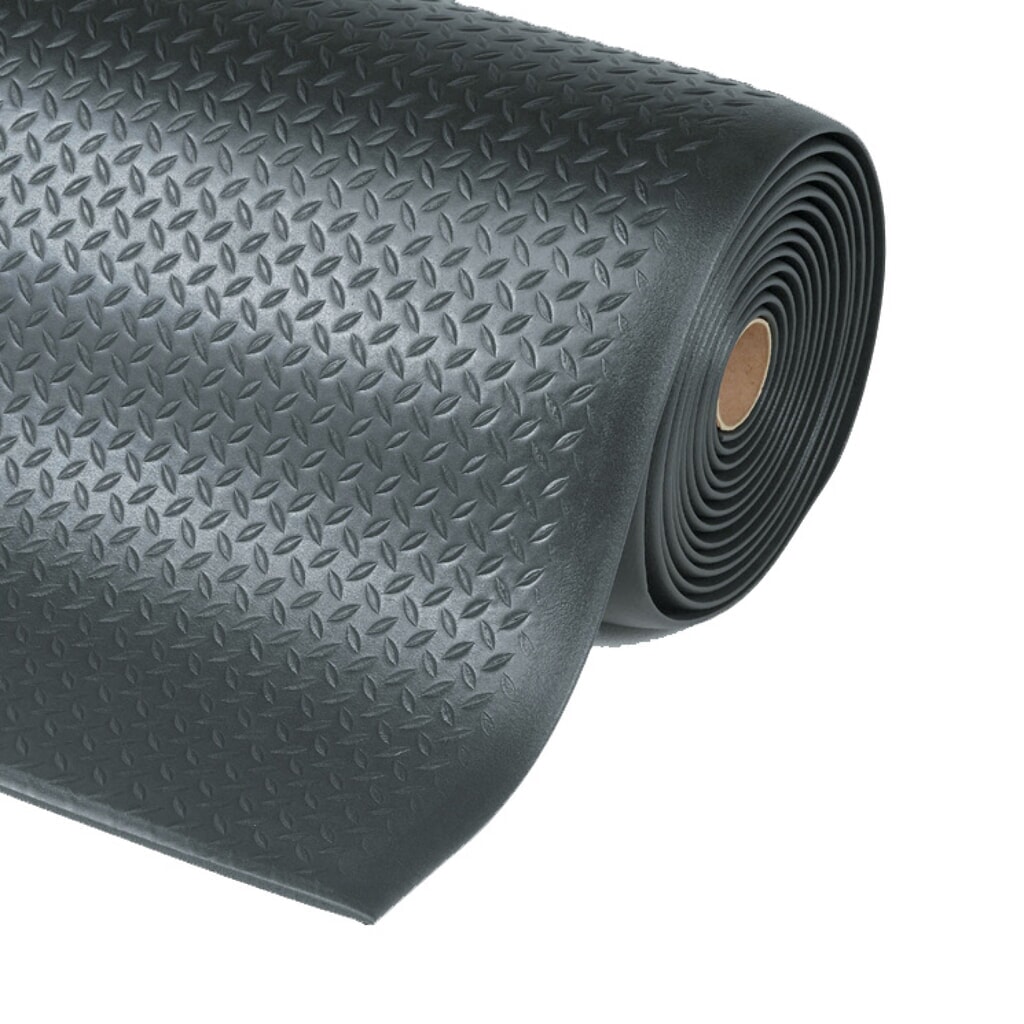 NoTrax Anti-Ermüdungsmatte, 2-lagig, PVC/PU, 910 mm x lfm, schwarz Produktabbildung: NoTrax Anti-Ermüdungsmatte, 2-lagig, PVC/PU, 910 mm x lfm, schwarz