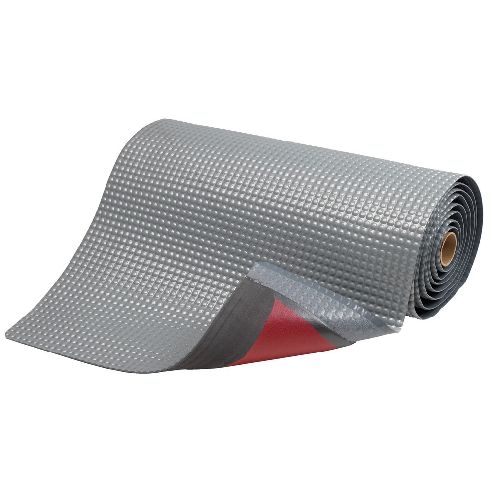 Produktabbildung: NoTrax Anti-Ermüdungsmatte aus PVC, Mikrozellen-Vinyl-Rückseite, BxL 600 x 910 mm, grau