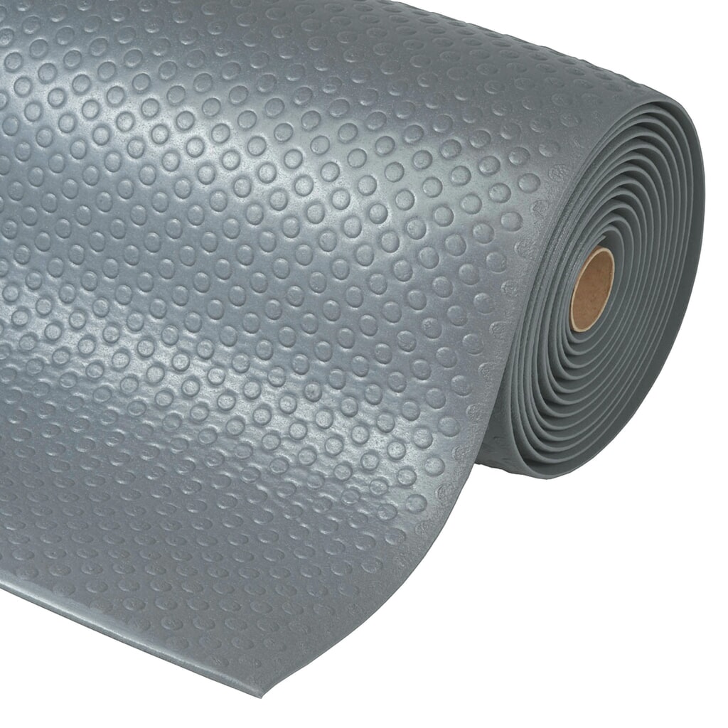 Produktabbildung: NoTrax Anti-Ermüdungsmatte, PVC/Vinylschaum, genoppt, lfm x 600 mm, grau
