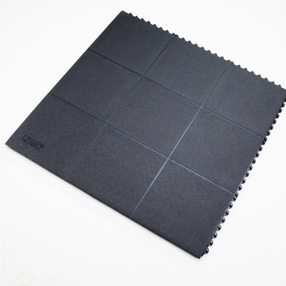 Produktabbildung: NoTrax Anti-Ermüdungsmatte Cushion Ease Solid™ ESD Nitrile FR, BxL 910 x 910 mm, schwarz
