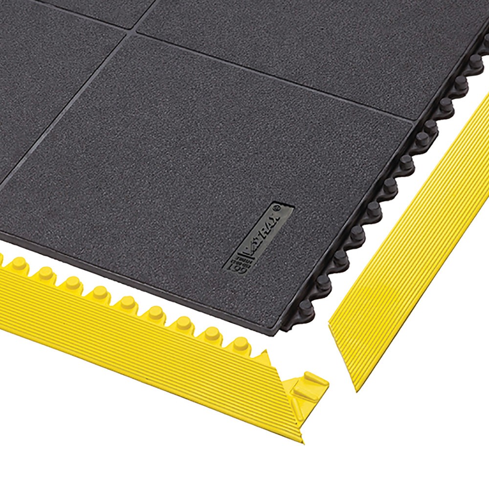 Produktabbildung: NoTrax Anti-Ermüdungsmatte Cushion Ease Solid™ Nitrile FR, BxL 910 x 910 mm, schwarz