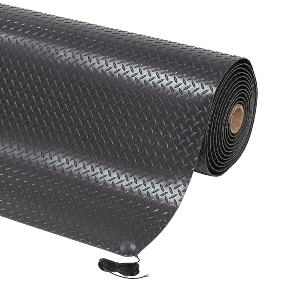 Produktabbildung: NoTrax Anti-Ermüdungsmatte Diamond Stat™, BxL 600 x 910 mm, schwarz