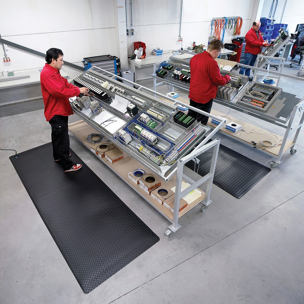 Produktabbildung Nr. 5: NoTrax Anti-Ermüdungsmatte Diamond Stat™, BxL lfm x 910 mm, schwarz