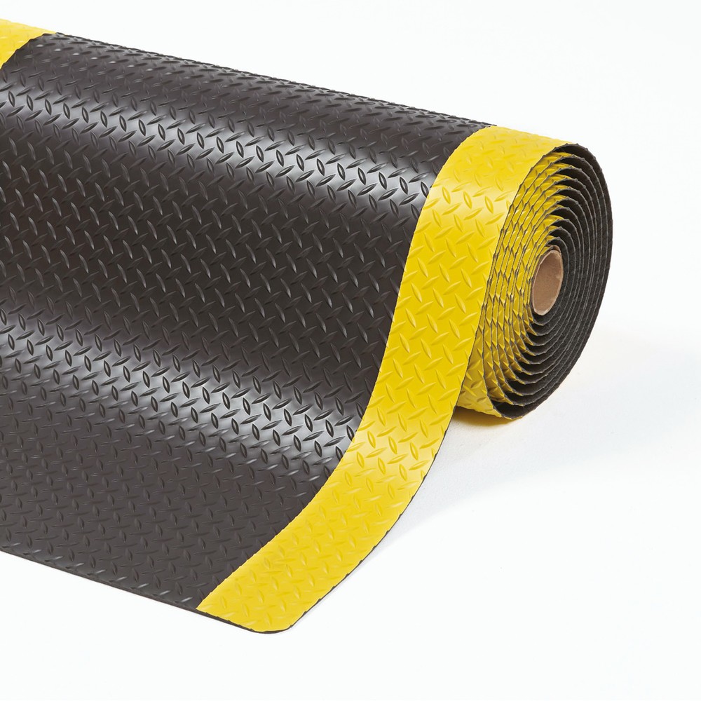 Produktabbildung: NoTrax Anti-Ermüdungsmatte für Industrie und Handwerk, lfm x 910 mm, schwarz/gelb